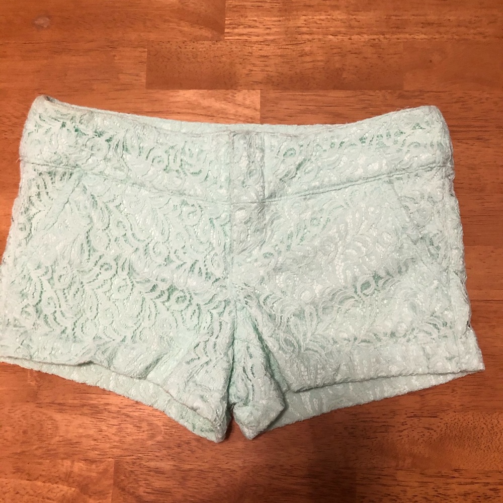 Boom Boom Jeans pastel green shorts, sz 7